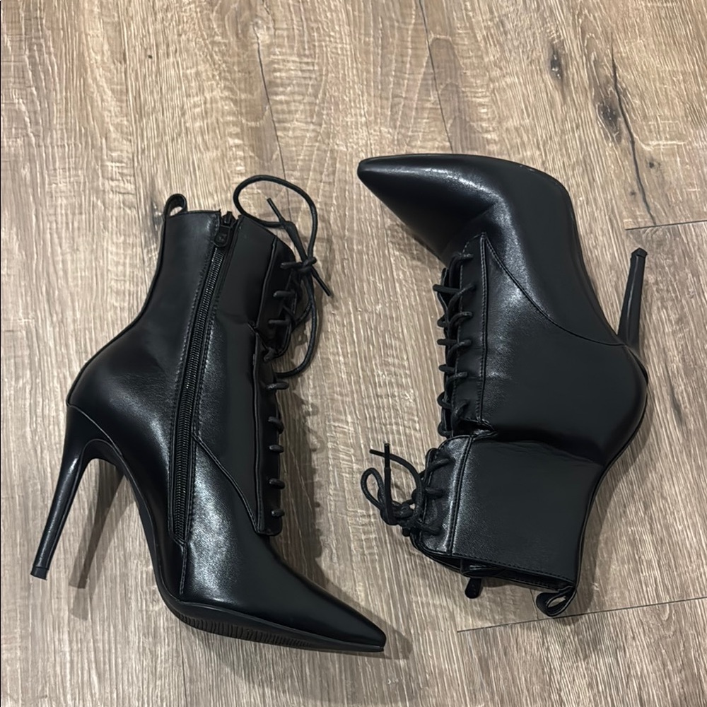 Black Stiletto Ankle Boots